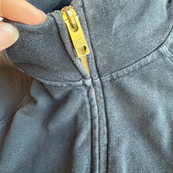 Victoria's Secret “Angel” Black and Gold Zip-Up Jacket - Picture 5 of 7